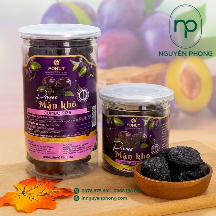 Mẫu tem dán mận sấy dẻo đồng bộ 